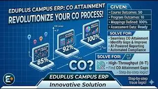 Eduplus Campus ERP : CO attainment process