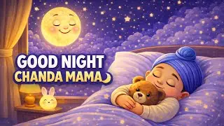 Chanda Mama Door Ke 🌙 | Cute Moon Cartoon | Bedtime Story for Kids | Hindi Rhymes