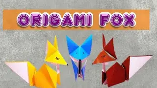 Origami fox/Beautiful and easy fox origami tutorial/Fox making craft/Making a simple and quick fox