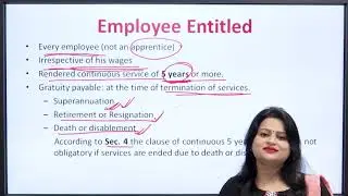 The Payment of Gratuity Act 1972