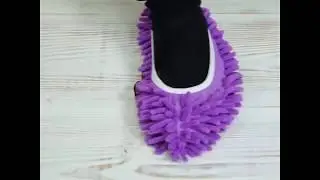 2PCS DUST & MOP SLIPPERS