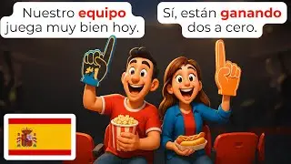 🇪🇸 MatchDay at the Stadium | A1-A2 | Learn Real Spanish for Beginners | Speak Like Native