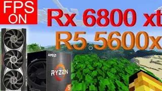 Minecraft FPS TEST | RX 6800 XT | Ryzen 5 5600X | SODIUM | 1440p