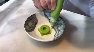 National Chef of the Year 2025 - Kacper Walor presenting his pre-dessert