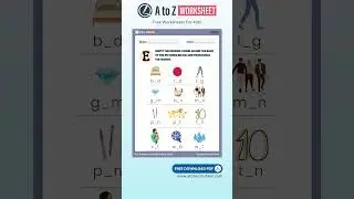 Fill Missing Letters Worksheet PDF | Printable Classroom Resource