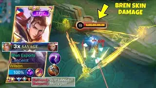 TRIPLE SAVAGE IN 10 MINS!! | LANCELOT BREN ESPORTS SKIN IS BACK!🔥 (INSANE DAMAGE!😱)+ SKIN GIVEAWAY