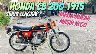 Jual Murah Honda CB 200 1975 Surat Lengkap | Harga Masih Nego