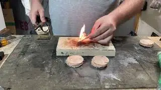 Круглый разжигатель огня своими руками из хлопка