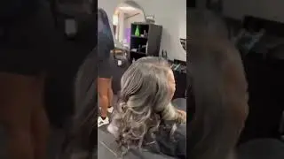 Quick weave using gray hair bundles 💕💕