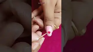 Nail art using toothpick💅 ❤🥰
