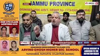 Jammu Kashmir Government Pharmacists Association organise a Press Conference