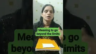 push the envelope meaning#madhuchowdhary#learnenglish#englishshorts #pushtheenvelope #learnwithmadhu