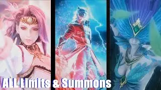 Final Fantasy Brave Exvius -  CG Limits & Esper Summons (Bahamut, Anima, Ifrit, Shiva, etc)
