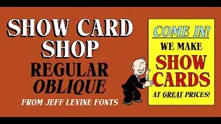 Show Card Shop JNL: Bold Handlettered Serif for Eye-Catching Designs