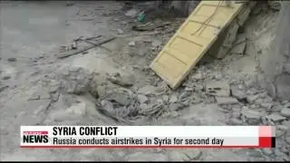 Russia conducts airstrikes in Syria for second day   러 &Prime;미국 주도 IS 격퇴 연합군에 동참