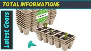 GROWNEER 120 Cells Peat Pots Seed Starter Trays | Best Organic Plant Starter Kit