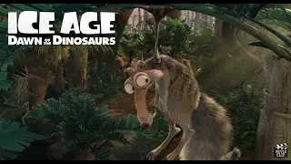 Scrat Gets Stuck on the Tree | Ice Age 3 Funny Scene [Movie Clip]