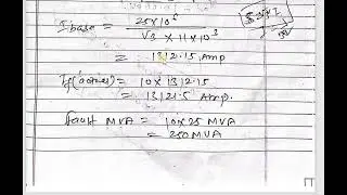 Numerical 12:calculate the fault level (MVA) and the required resistance to reduce it by 40%