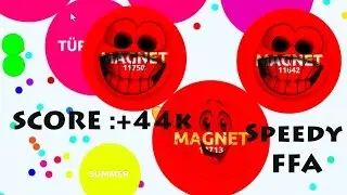 AGAR.IO GAMEPLAY | SPEEDY FFA | ✶ HIGHSCORE 44,000 ✶ | #MAGNET