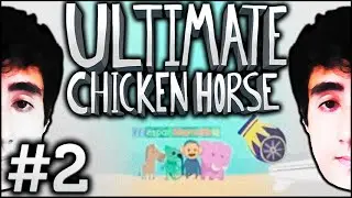 Felps, Triz, Guaxinim e Calango JOGANDO Ultimate Chicken Horse | #2