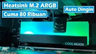 Review COOLMOON CM-M7S Heatsink SSD M.2 NVME ARGB Termurah