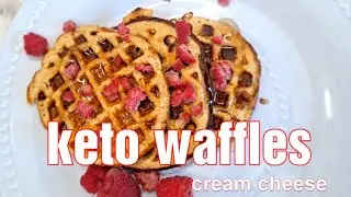 Easy Keto Cream cheese waffles / 4 ingredients only