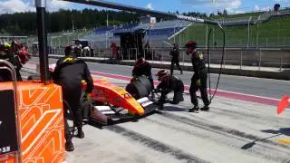 Arthur Pic pit stop Red Bull Ring 2013 AV Formula