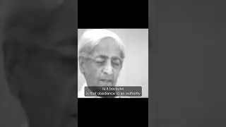 Why do we obey authority? | Krishnamurti #shorts