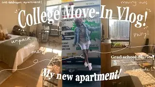 College Move-In Vlog! 📦 My new apartment, Grad School Diaries 📚 ⚖️ Thomas Jefferson University! MPH