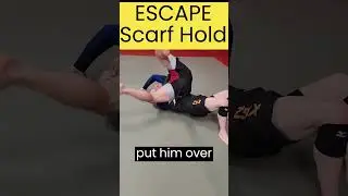 How to ESCAPE SCARF HOLD 🧣 #bjj #jiujitsu #grappling