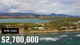 Gorgeous beachfront home with 3 acres of developable oceanfront land