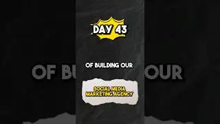 Day 43/99 of building our own social media marketing agency #socialmediamarketing #digitalmarketing