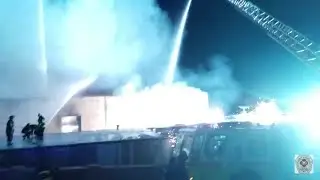 Transformer Explosion!!!!!!!!! Newark 4th Alarm Factory Fire 7-19-16