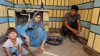 Iranian Nomad: Mina and her family tiled their mountain shelter kitchen with hope