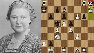 💖 Вера Менчик жертвует КОНЯ и ФЕРЗЯ Джорджу Томасу! Лондон 1932. Шахматы