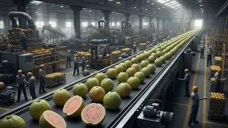Inside a Modern Guava Juice Processing Factory | Full Process