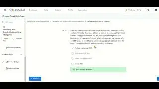 Innovating with Google Cloud Artificial Intelligence Quiz - 2 | Google CDL Quiz answer  #googlecloud
