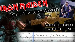 Iron Maiden - Lost In A Lost World Adrian Smith's solo lesson (with tablatures and backing tracks)