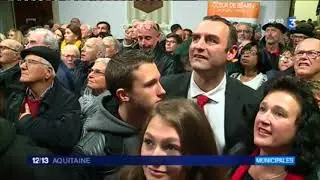 r&eacute;actions &agrave; la victoire de la liste socialiste &agrave; l'&eacute;lection municipale d'Orthez