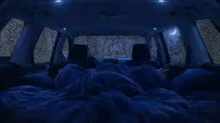 Soft Rain Sounds for Deep Sleep 🌧️ Calm Night in the Forest Car | Insomnia Relief
