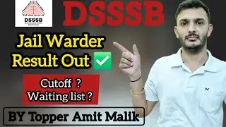 DSSSB Warder 🔥 Final Result 👈 Out 🔥 Cutoff High ✈️ Congratulations to all selected aspirants ❤️