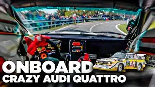 Crazy AUDI QUATTRO S1 ONBOARD at Rally Legend 2025 | Le Tane | Group B Rally Feeling