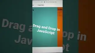 Drag and drop in JavaScript.