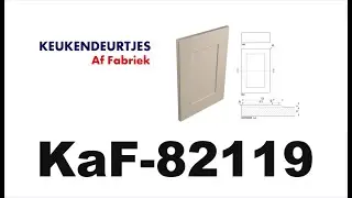 Het keukendeurtje KaF-82119, Verdiept vlak met kader van Keukendeurtjes Af Fabriek.
