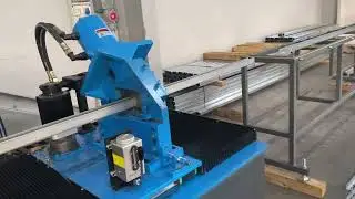 Shutter door track roll forming machine running well at our customer's factory