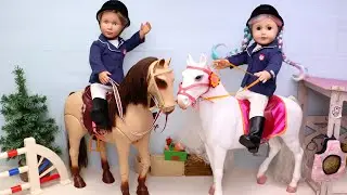 Doll's Day Out! Horse Riding and Friendship!