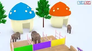 Мультик для детей про животных и краски! Learn Colors with Elephant for Kids Animals.