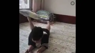 Amazing skills by a Boy Moving Pillow using his Feets @OnlyTruthisthereality786