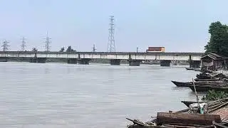 Assam flood 2023, The Water level of Beki River #travel #manas #river