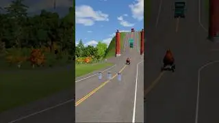 beamNG Drive - ups & down boqllard crashes part 360 #beamngdrive  #trending #youtubeshorts #shorts